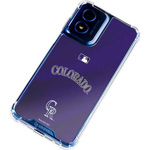 MLB Colorado Rockies Alternate/Away Jersey Moto G 5G (2024) Clear Case